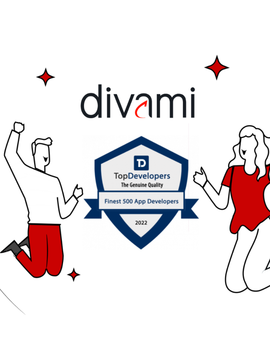 Divami Design Labs included in Finest 500 company for Mobile App Development by TopDevelopers.co!